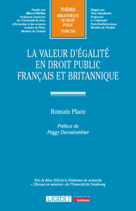 Picture of La valeur d'égalité en droit public français et britannique