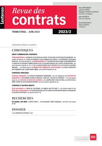 Picture of Revue des contrats 2-2023