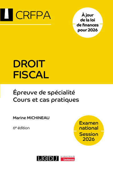 Picture of Droit fiscal - Examen national Session 2026