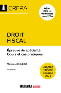 Picture of Droit fiscal - Examen national Session 2026