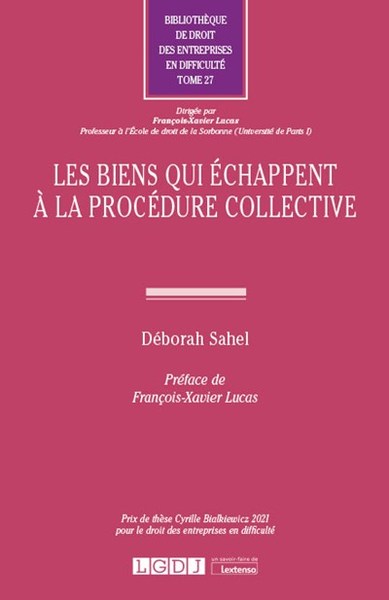 Picture of Les biens qui échappent à la procédure collective