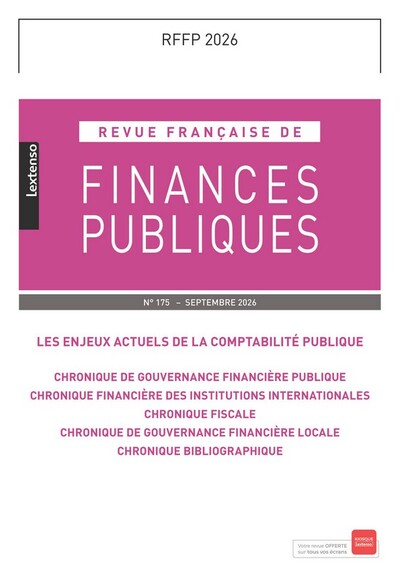 Image de Revue française de Finances Publiques 175/2026