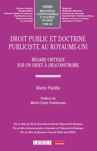 Picture of Droit public et doctrine publiciste au Royaume-Uni