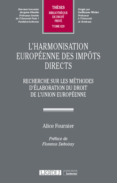 Picture of L'harmonisation européenne des impôts directs