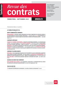 Picture of Revue des contrats 3-2023