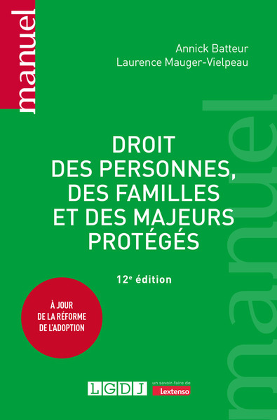 Picture of Droit des personnes, des familles et des majeurs protégés