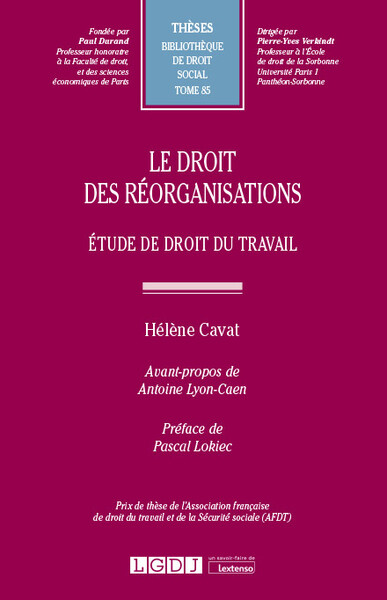 Image de Le droit des réorganisations