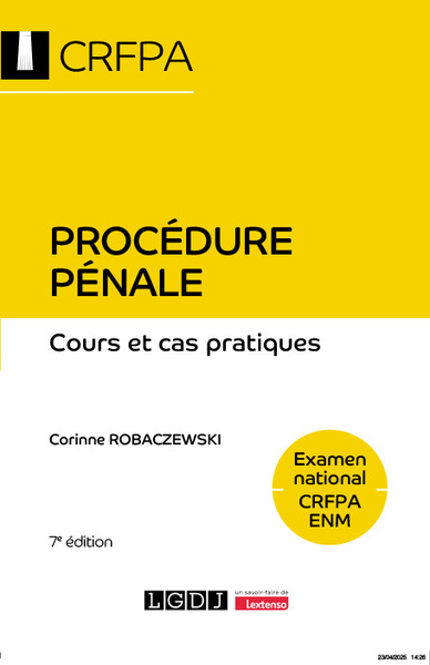 Image de Procédure pénale - Examen national CRFPA ENM