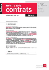 Picture of Revue des Contrats 02/2026