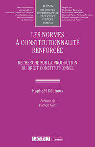 Picture of Les normes à constitutionnalité renforcée