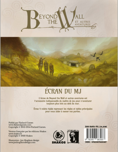 Image de BEYOND THE WALL ET AUTRES AVENTURES - ECRAN DU MAITRE DE JEU