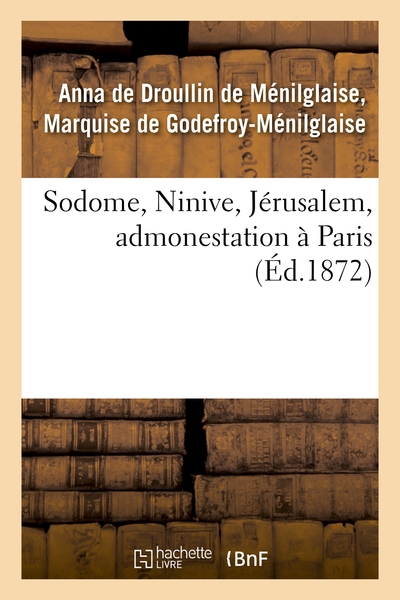 Picture of Sodome, Ninive, Jérusalem, admonestation à Paris