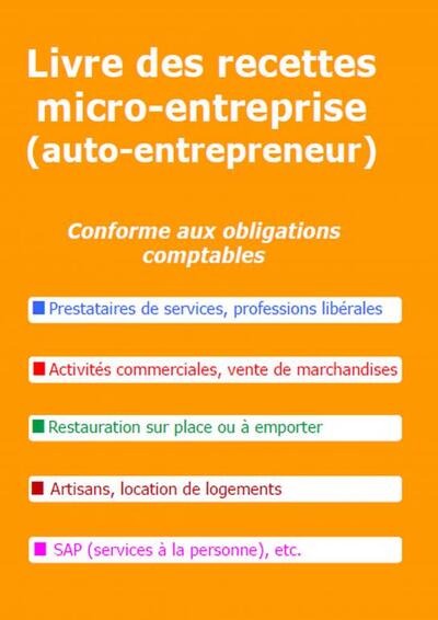 Picture of Livre des recettes micro-entreprise