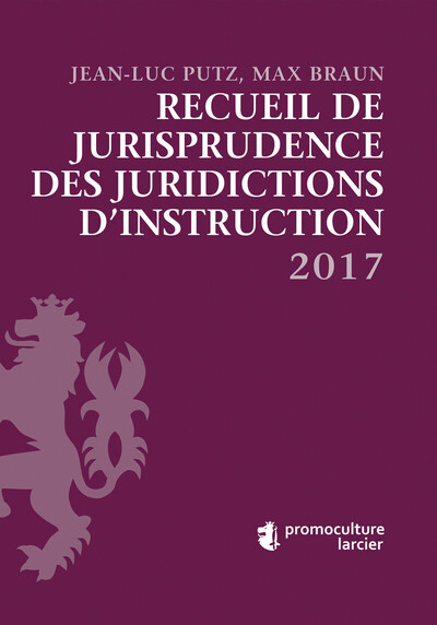 Picture of Recueil de Jurisprudence des Juridictions d'Instruction