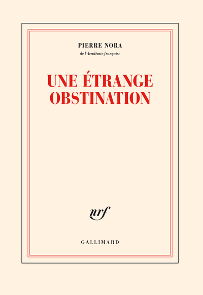 Picture of Une étrange obstination