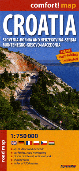 Picture of Croatia  1/750.000 (Comfort !Map)