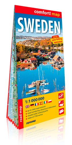 Image de Suède 1/1M Ang (Sweden - Carte Laminee Grand Forma