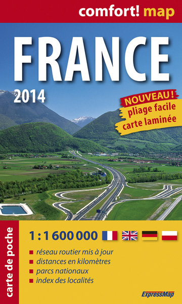 Picture of France 2014  1/1M6 (Comfort !Map, Poche)
