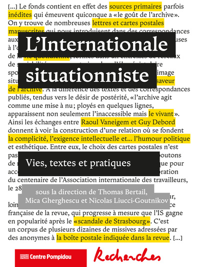 Image de Recherches n° 4 - L'internationale situationniste.