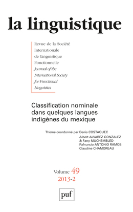 Picture of linguistique 2013, vol. 49 (2)