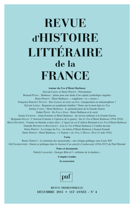 Picture of RHLF 2015, n° 4