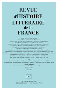 Picture of RHLF 2015, n° 4