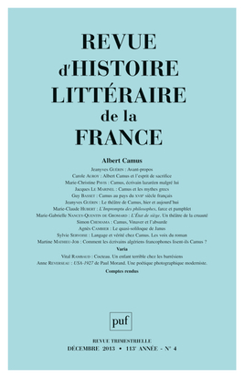 Picture of RHLF 2013, n° 4