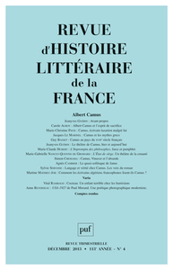 Picture of RHLF 2013, n° 4