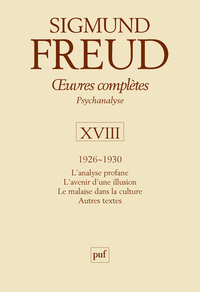 Image de oeuvres complètes - psychanalyse - vol. XVIII : 1926-1930