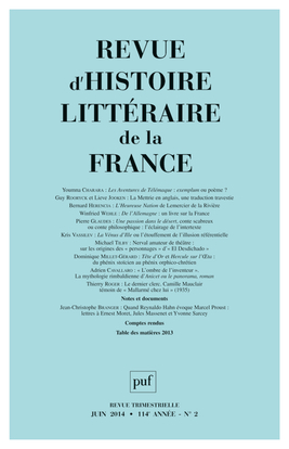 Picture of RHLF 2014, n° 2