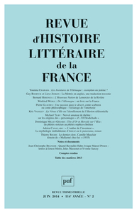 Picture of RHLF 2014, n° 2