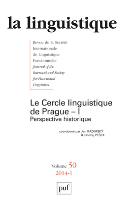 Picture of linguistique 2014, vol. 50 (1)