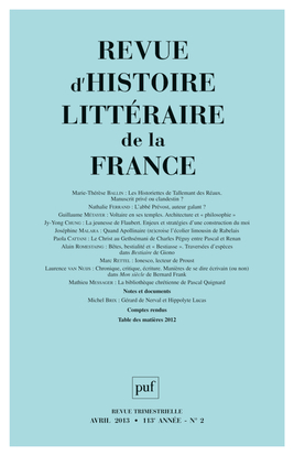 Picture of RHLF 2013, n° 2