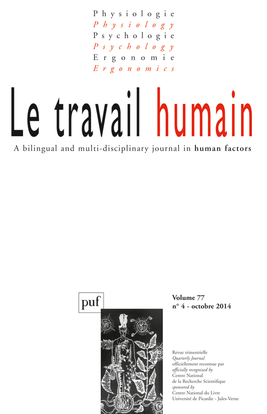 Image de travail humain 2014, vol. 77 (4)