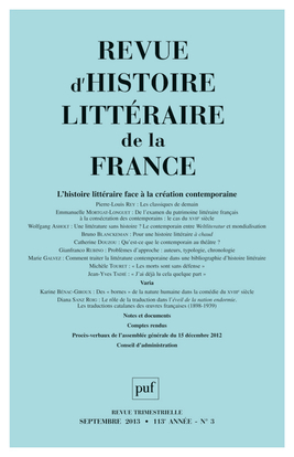 Picture of RHLF 2013, n° 3
