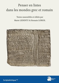 Picture of Penser en listes dans les mondes grec dans l'épopée et l'historiographie latines