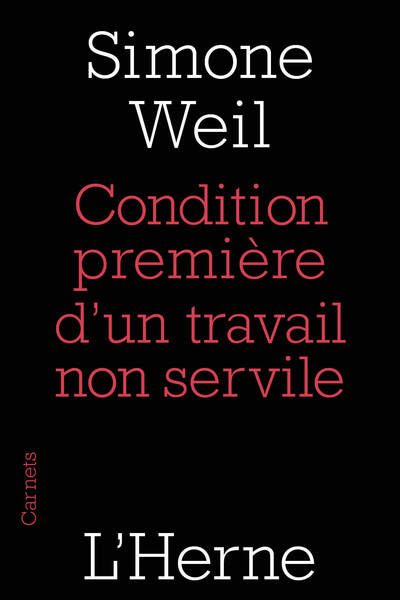Image de Condition première d'un travail non servile
