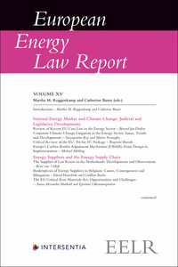 Picture of European Energy Law Report XV - Volume XV