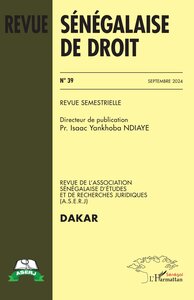 Picture of Revue Sénégalaise de Droit N°39 Septembre 2024