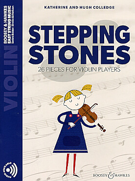Image de HUGH COLLEDGE  : STEPPING STONES - VIOLON - RECUEIL + ENREGISTREMENT(S) EN LIGNE