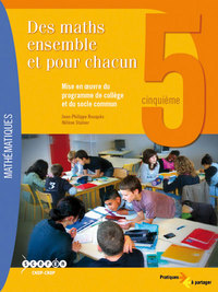 Image de Des maths ensemble et pour chacun, 5e - mise en oeuvre du programme de collège et du socle commun