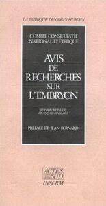Image de Avis de recherches sur embryon - La fabrique du corps humain