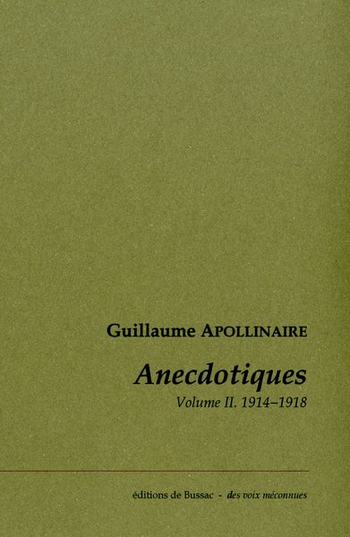 Picture of Anecdotiques. Volume 2 (Avril 1914-Novembre 1918)