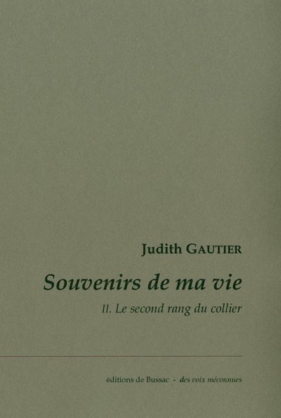 Picture of Le Second rang du collier. Souvenirs de ma vie, volume 2.