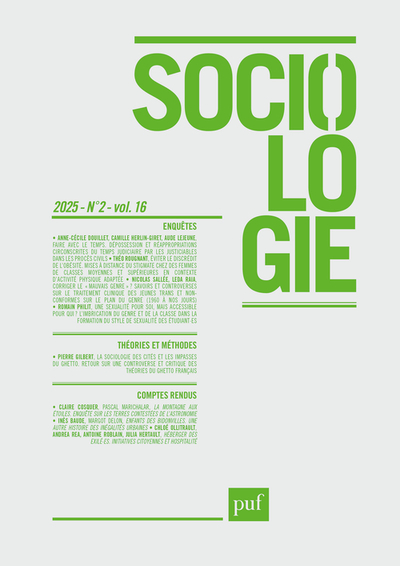 Image de SOCIOLOGIE 2025, N.2