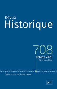 Picture of Revue historique 2023-4, n° 708