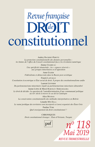 Image de Revue française de droit constitutionnel 2019-2