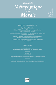 Image de Revue de métaphysique et de morale 2023-2