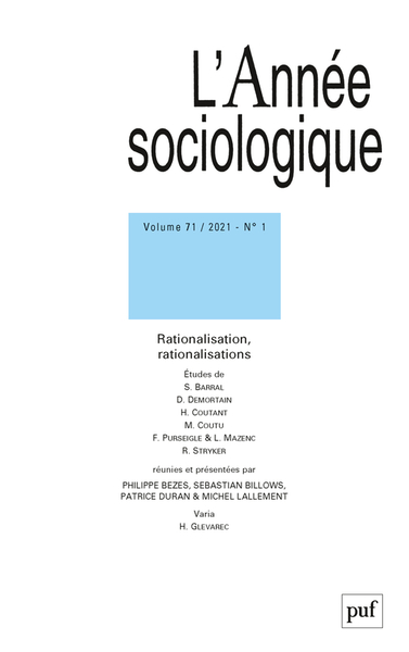 Picture of L'Année sociologique 2021-1
