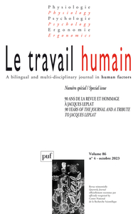 Image de Le travail humain 2023, vol. 86 (4)